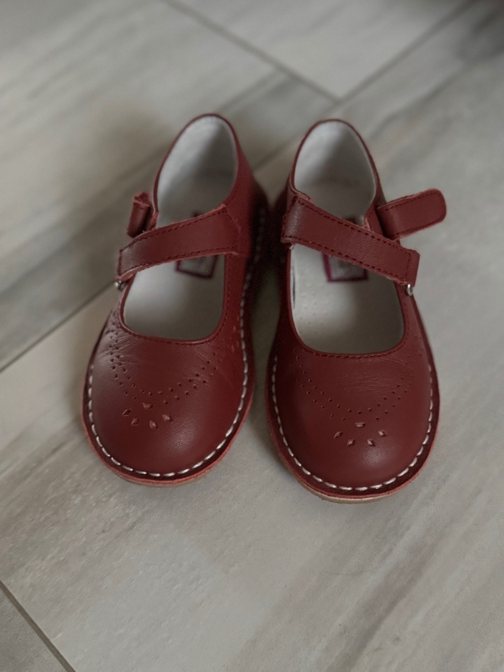 L'Amour Red Girls' Mary Jane Dress Shoes